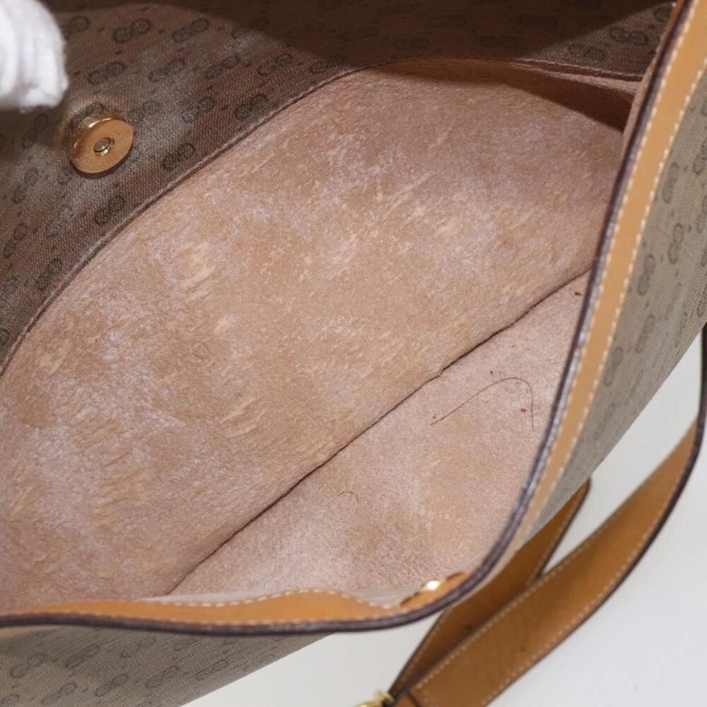 GUCCI Micro GG Supreme Shoulder Bag PVC Beige Gold - Picture 13 of 16